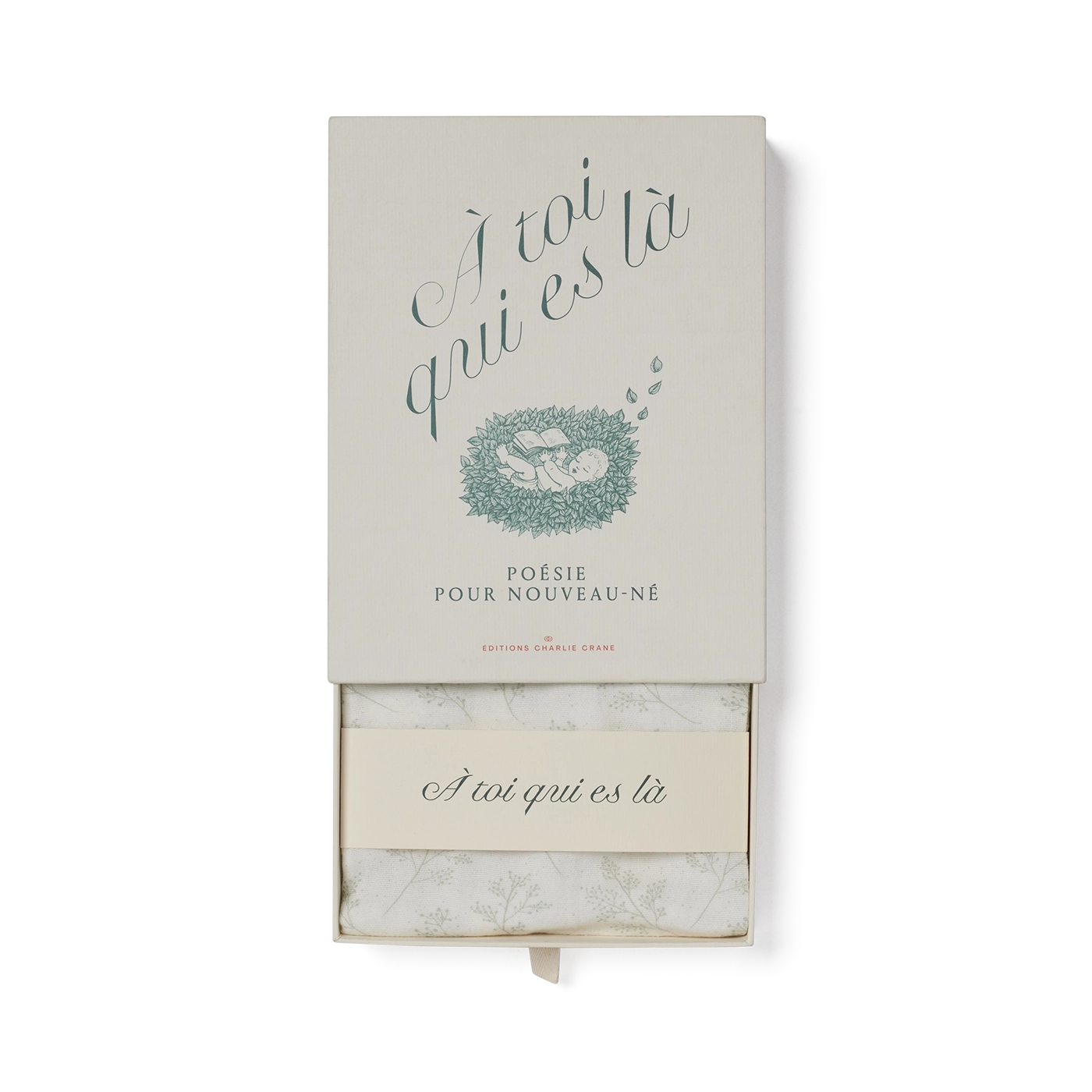 Coffret de naissance "À toi qui es là" (recueil + lange)