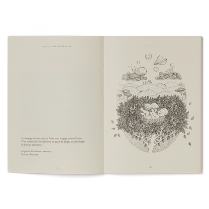 Recueil de poésie pour les nouveau-nés "À toi qui es là"