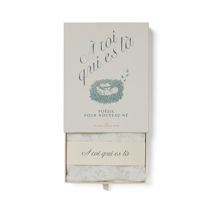 Coffret de naissance "À toi qui es là" (recueil + lange)
